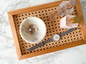 Bandeja Rectangular de Ratán con Acabado Liso, Perfecta para Mesas en Restaurantes, Bodas, Hoteles y Decoración de Eventos - Product Image 3