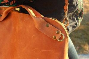 Bolso Informal de Cuero para Hombre de Semana, Bolsa Cruzada Hecha a Mano, Equipaje de Mano, Bolsa de Hombro de Viaje, Regalo, Unisex, 2017 - Product Image 3