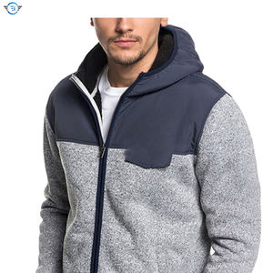 Pull-over de sport pour hommes, sweat à capuche de couleur unie, tissu français, imprimé en 3D, broderie à glissière, sweats d'hiver doux, vente en gros - Product Image 6
