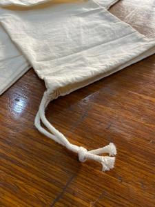 Bolsa de polvo de lona de algodón ecológico con cordón, bolsas de regalo promocional con logotipo personalizado - Product Image 5