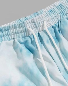 Pantalones cortos de algodón transpirables para hombre, shorts personalizados de secado rápido con estampado Tie-dye de alta calidad, 2021 - Product Image 3