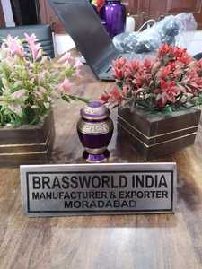 Magnifique et UNIQUE souvenir de crémation violette, urne cuivworld inde - Product Image 2