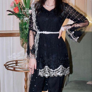 Designer Indian/Pakistani Beautiful embroidery work on Kurta with Pant dress for party/Wedding wear -2020 - Product Image 1