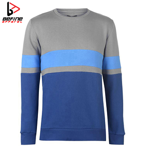 Custom Logo Prints Embroidery Sweatshirt Cotton Crew Neck <b>Jumper</b> Oversize Hoodie Men Crewneck <b>Pullover</b> Colorblock Sweatshirt - Product Image 3