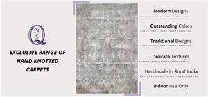 2022 dernière Collection conception Unique tibétain moderne Rectangle laine/soie NS9628 tapis en laine noué à la main pour vivre rayé - Product Image 2