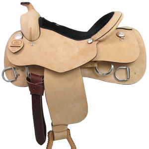 Premium Durable English Saddle Set Barrel Racing Western Horse Tack Disponible Múltiples tamaños 14 '-18' Cuero genuino Varios - Product Image 1