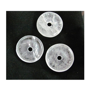 Donuts de cuarzo transparente de piedras preciosas naturales y exportador de piedras semipreciosas - Product Image 1