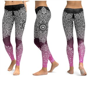 Nouvelle tendance fitness, leggings de yoga pour femmes, écologiques, respirants, séchage rapide, grande taille, imprimés par sublimation, personnalisés - Product Image 2