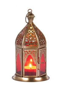 Linterna de Metal marroquí de alta calidad, Estilo Vintage antiguo para decoración de boda, jardín, interior y exterior - Product Image 5