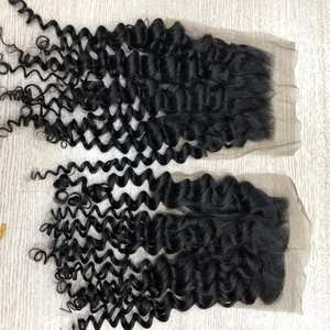 Extensions de cheveux naturels Remy péruviens en dentelle transparente, tissage à la main, cheveux humains vierges de haute qualité, vente en gros - Product Image 2