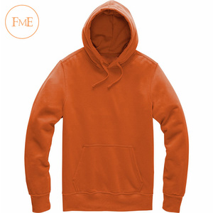 High Quality 100% Cotton Fleece Sweatshirt Plus Size Men's <b>Plain</b> <b>Hoodie</b> Warm Pullover with Anti-Shrink Feature - Product Image 1