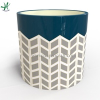 Pots de fleurs en céramique très vendus avec un design moderne et élégant, décoration pour la maison et le jardin, lot de 3 (HG 14-1144/3)