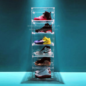 Wholesale Custom Cube <b>Clear</b> Acrylic Compartment <b>Display</b> <b>Box</b> - Product Image 1