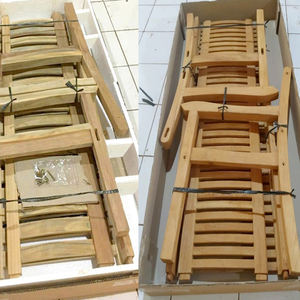 Banco de jardín de madera de muebles de patio de teca de estilo moderno de 3 plazas de alta calidad para uso al aire libre en parques y hoteles - Product Image 2