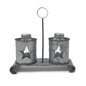 Ensemble sel et poivre en métal galvanisé de qualité supérieure pour la maison, l'hôtel et la restauration - Product Image 5