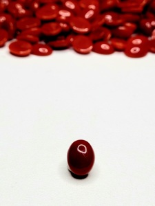 <span class=keywords><strong>Ox</strong></span> máu đỏ 5x7mm tự nhiên ý san hô Cabochon lỏng đá quý đối với trang sức làm hình dạng hình bầu dục - Product Image 4