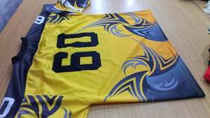 Uniformes de football américain de qualité supérieure avec broderie tissu sergé ensembles imprimés respirants vêtements de football par sublimation - Product Image 3