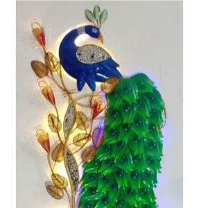 Golden Home Decore New Peacock Design Metal Wall Art - Product Image 2