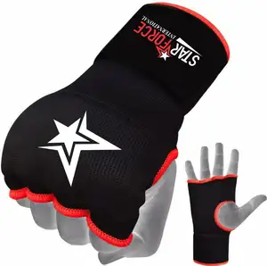 Padded Gel Inner Gloves with Long Wraps for Boxing MMA Wrist Hand Wraps Muay Thai Under Gloves Training Pair