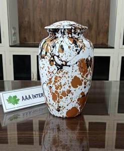 Mayor Vendedor de Urnas de Cremación de Mármol Negro y Marrón Estilo Americano de la Mejor Calidad, Originales para Cenizas Humanas - Product Image 1