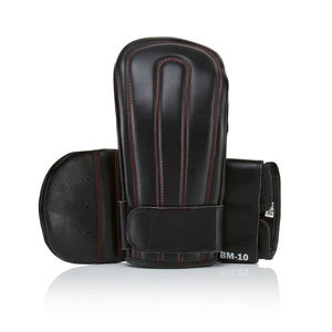Guantes de entrenamiento de boxeo profesional, hechos a medida, color negro, venta al por mayor - Product Image 1