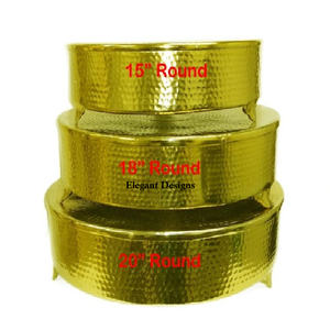 ที่มีคุณภาพสูงโลหะยืนเค้กรอบด้านบนทำด้วยมือออกแบบแฟนซียืนเค้กตอกสไตล์อินเดียหรูหราขายส่งยืนเค้ก - Product Image 4