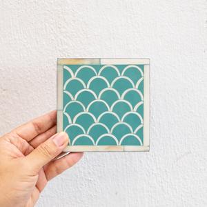 Luxury Mother of Pearl Black & <b>White</b> Tea <b>Coaster</b> Handmade Use Modern Handicrafts Home Use Items Sale - Product Image 2