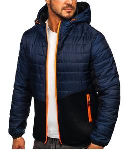 Blouson d'aviateur d'hiver pour hommes en toile tissu imperméable et écologique col montant à capuche pour l'extérieur surdimensionné vente en gros OEM - Product Image 1
