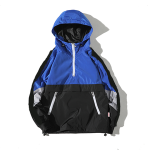 2022 vente en gros hommes de haute qualité hiver coupe-vent veste XL manteaux avec capuche nouvel état tissé tissu coupe-vent manteau - Product Image 6