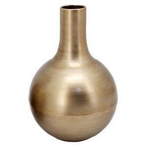 Florero chapado en oro para decoración del hogar y fiestas de cumpleaños, jarrón con apariencia esférica de aluminio fundido - Product Image 4