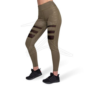 Leggings de sport pour femmes à taille mi-haute, motif écossais, séchage rapide, respirants, écologiques, pour fitness et yoga, avec poches côtelées, taille plus - Product Image 6