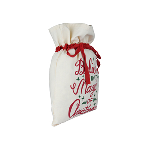 Custom 2021 <b>Large</b> Unicorn <b>Canvas</b> Sublimation Christmas Santa Sack <b>Plain</b> Cotton Drawstring Gift Bags Personalize Shopping Bags - Product Image 5