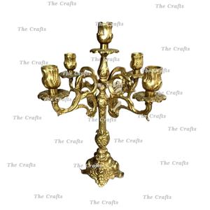 Aluminium Gold Color Luxury <b>Candelabra</b> Customized Size and Shape for Wedding Christmas Party Engagement Use - Product Image 1