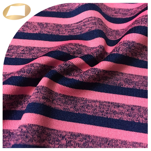 Tissu polyester Coolplus à séchage rapide, rayé, mélangé, respirant et anti-humidité pour t-shirt - Product Image 6