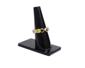 แหวนเซอร์โคเนียทรงลูกบาศก์ชุบทองหลายสี925เหลี่ยมเพชรพลอยแฮนด์เมดสวยงามสำหรับเป็นของขวัญแต่งงานสำหรับเธอ - Product Image 5