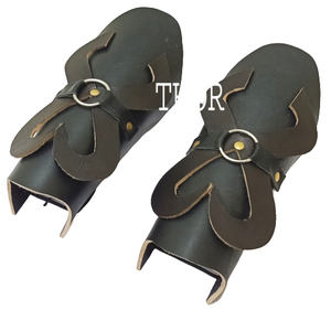 Armure En Cuir Noir Bras Médiéval Garde - Product Image 1