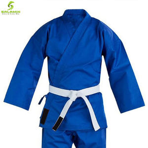 Uniformes de karaté, en coton bleu, confortables, vente en gros, - Product Image 2