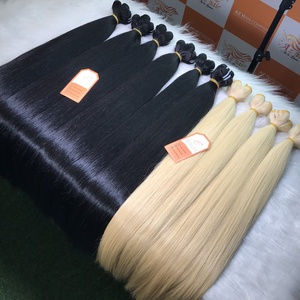 Extensiones de cabello de trama de lujo superior, superventas, cabello virgen 100% crudo vietnamita, cabello virgen súper dibujado Doble - Product Image 3