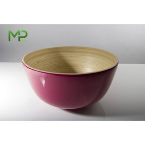 Wholesale Eco-Friendly Customized Technique Vintage Style Salad <b>Bamboo</b> <b>Bowl</b> MP Decor Vietnam's Natural Living Collection for - Product Image 4