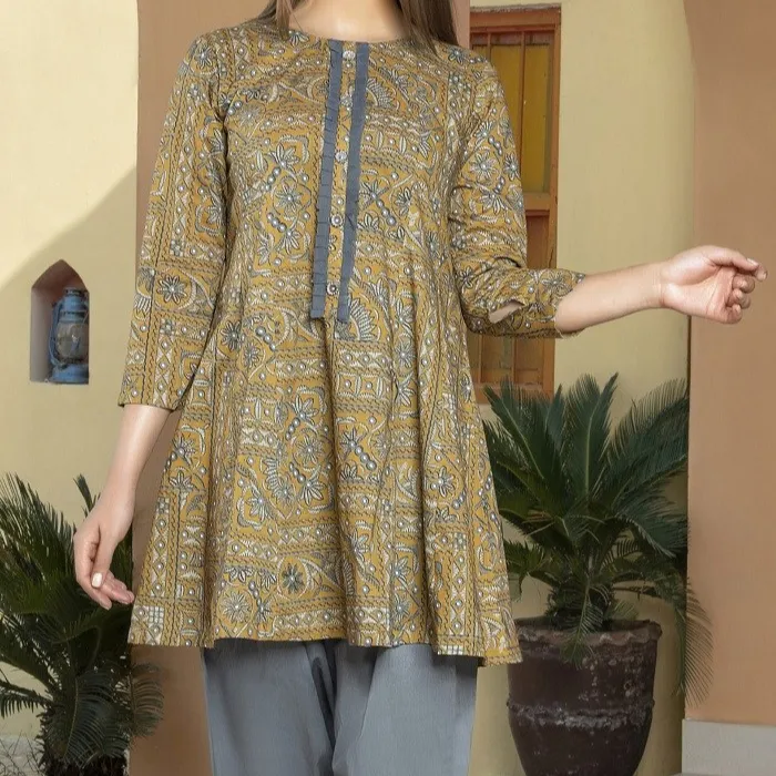 Pakistan Salwar Kameez Wanita Kurti dan Kurta Wanita India dan Pakistan Wanita Gaun Shalwar Kameez