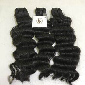 Mèches malaisiennes naturelles, cheveux bruts sans traitement, alignées, Deep Wave, de haute qualité, cheveux vierges à Double Drawn, bon marché - Product Image 1