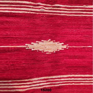 Handloom พรมขนสัตว์สีแดง100%,พรมจากตกแต่งพื้นพรมวินเทจ - Product Image 1