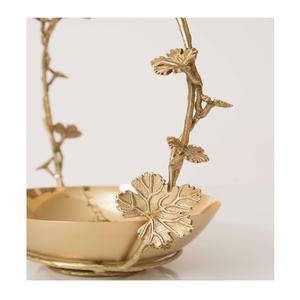 Bol de service en or pour chocolats avec brûleur d'encens, qualité supérieure, forme ronde, bol décoratif pour desserts - Product Image 5