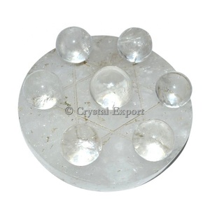 Cristal Cuarzo Esfera David Star Healing Set - Product Image 1
