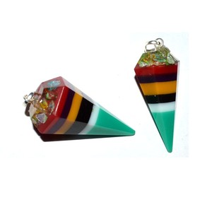 Péndulos de orgón de múltiples colores, colgantes de capas multicolores, venta al por mayor - Product Image 1