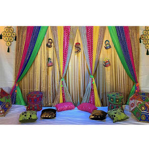 Colorful Wedding Heena Stage Backdrop <b>Decoration</b> Muslim Walima <b>Mehndi</b> Ceremony Stage Decor Wedding Event <b>Mehndi</b> Function set USA - Product Image 1