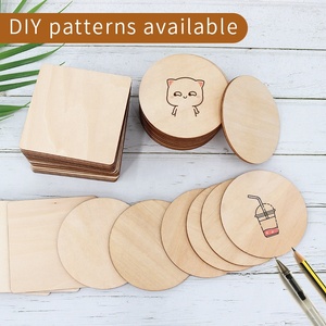 Vietnam Factory Classic Manufacture Custom 3MM Plywood Unfinished Wood <b>Coasters</b> <b>for</b> <b>Drink</b> - Product Image 3