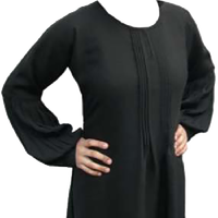Burqa plissée de haute qualité pour femmes musulmanes, style modeste, en coton biologique et bambou écologique, résistante aux UV, quatre pièces