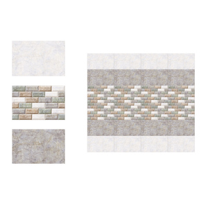 Blocs de pierre grise design carreaux muraux en céramique émaillée brillante 300x450mm - Product Image 4