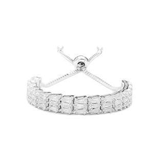 Al por mayor plata esterlina 925 artesanía Baguette forma rubí piedra hecho a mano pulsera de tenis - Product Image 2